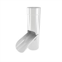 100mm Dia Downpipe Rainwater Diverter (Pure White)