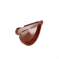 150mm Half Round Universal Stopend (Oxide Red)