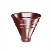 Round Hopper - 87mm Outlet (Wine Red)