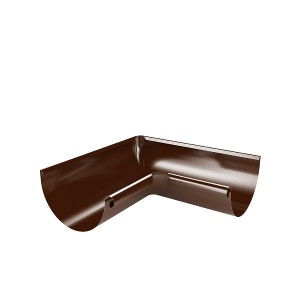 150mm Half Round Internal Angle 90° (Chocolate Brown)