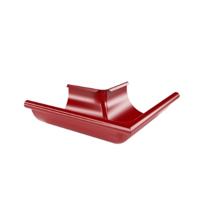 125mm Half Round External Angle 90° (Red)