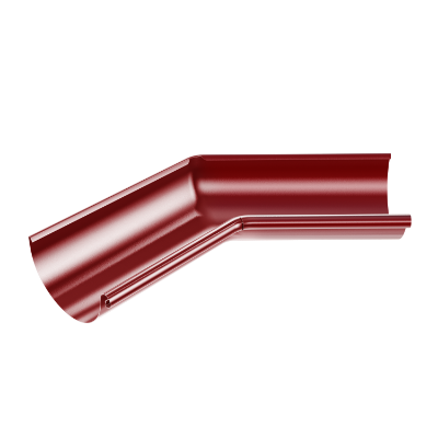 125mm Half Round Internal Angle 135° (Red)