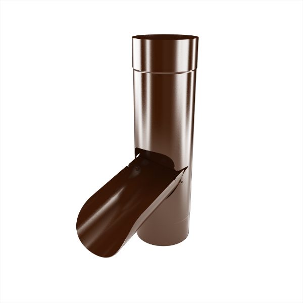 100mm Dia Downpipe Rainwater Diverter (Chocolate Brown)