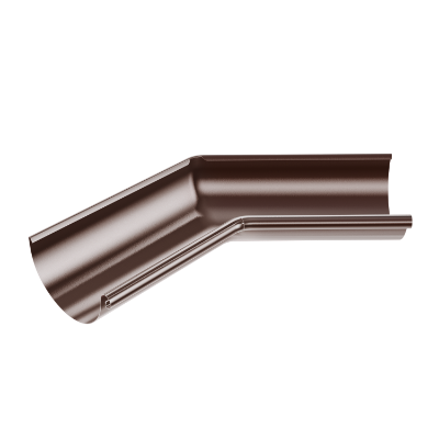 125mm Half Round Internal Angle 135° (Chocolate Brown)