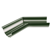 150mm Half Round External Angle 135° (Chrome Green)