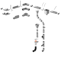 Roofart Galvanised Steel Guttering System - 125mm Galvanised Gutters