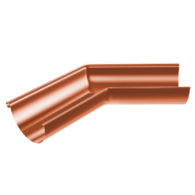 150mm Half Round External Angle 135° (Copper Brown)