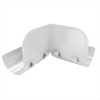 150mm Gutter Overflow Element 90° (Pure White)