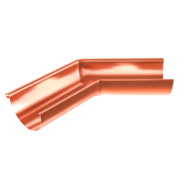 125mm Half Round External Angle 135° (Copper)