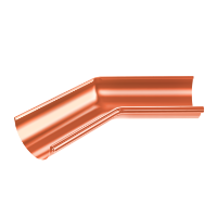 150mm Half Round Internal Angle 135° (Copper)