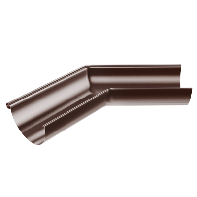 125mm Half Round External Angle 135° (Chocolate Brown)