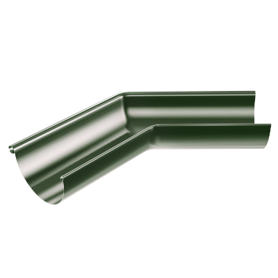 125mm Half Round External Angle 135° (Chrome Green)