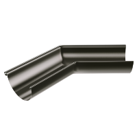 125mm Half Round External Angle 135° (Grey Brown)